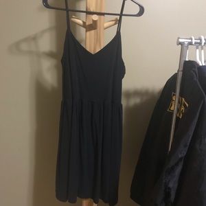 Black spaghetti strap dress